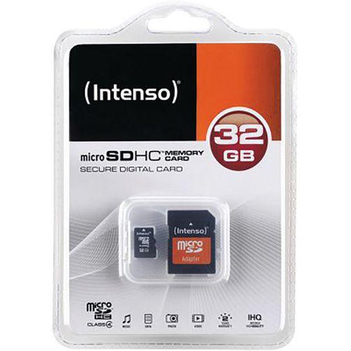 Carte MicroSDHC Class 4 - 32Go INTENSO fullname image