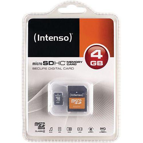 Carte MicroSDHC Class 4 - 4Go INTENSO fullname image