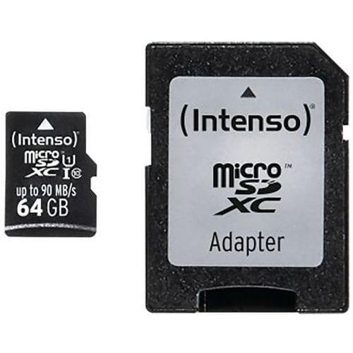 Carte MicroSDXC UHS-I Professional Class 10 - 64Go INTENSO fullname image