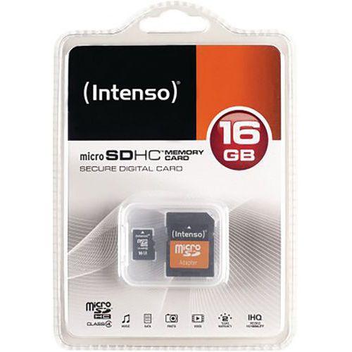 Carte MicroSDHC Class 4 - 16Go INTENSO fullname image