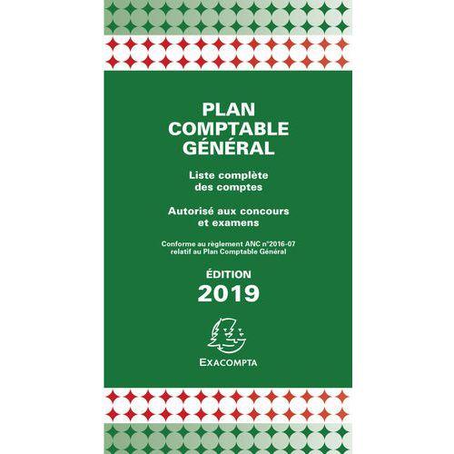 Lot de 10 Plan comptable général avec couverture plastique 17,5x9cm thumbnail image 1