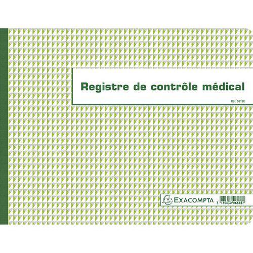 Lot de 5 Registre de Contrôle médical - folioté - 60 pages thumbnail image 1