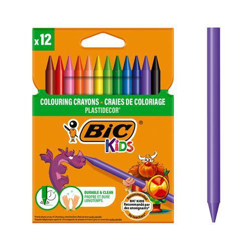 Etui carton 12 craies 12 cm Plastidecor - Bic fullname image