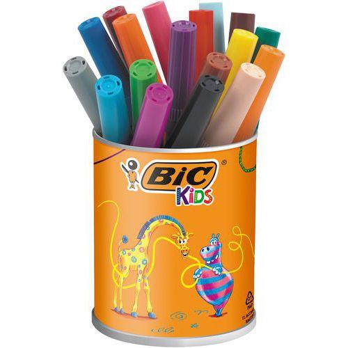 Pot plastique 18 feutres Visacolor - Bic fullname image