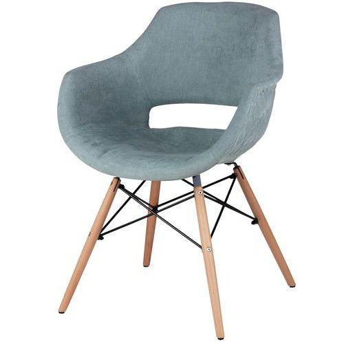 Lot de 4 fauteuils Nadine pieds bois naturel MMP fullname image