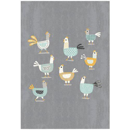 Tapis poules 120x170 cm - Gris foncé thumbnail image 1