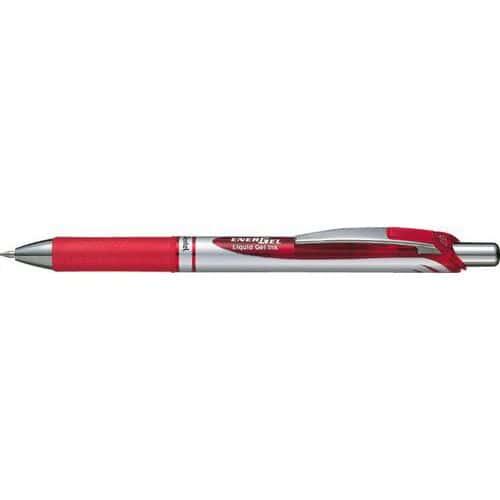 Stylo roller Energel Pentel rétractable pointe 0.7 mm - rouge thumbnail image 1