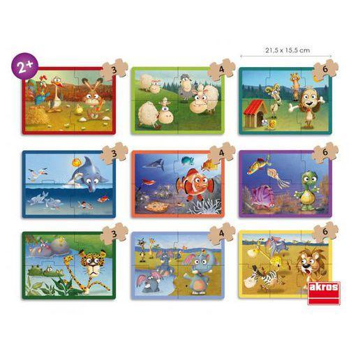 Set de 9 puzzles les animaux thumbnail image 1