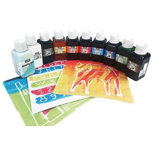 Lot 10 flacons 250ml colorex pebeo dont 1 drawing gum (gomme de réserve) encre à dessiner haut de gamme thumbnail image 1