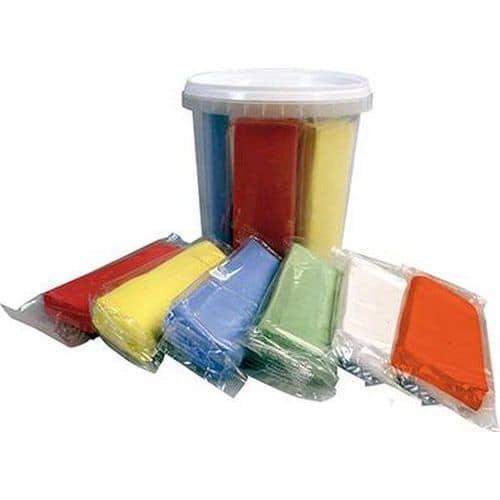 Assortiment 10 pains 110 g pâte à craie couleurs assorties thumbnail image 1