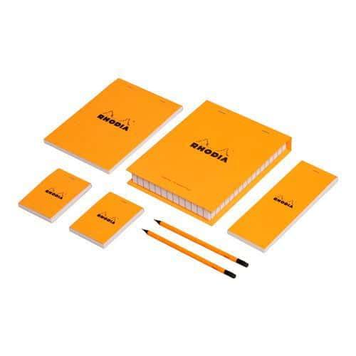 Coffret blocs orange petits carreaux - Rhodia fullname image