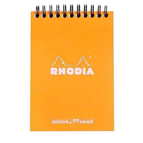 Bloc orange reliure intégrale réglure dot - Rhodia fullname image