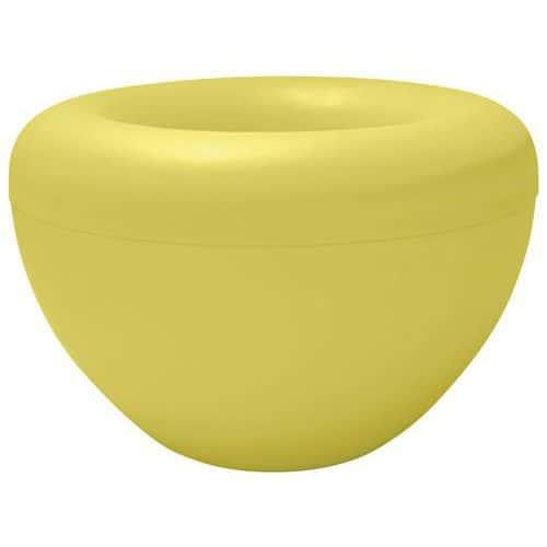 2 jardinières extérieures Scoop avec pots et support - jaune clair thumbnail image 1