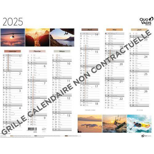 Calendrier 2025 12 mois Sport Fantaisie - 43x33,5cm thumbnail image 1