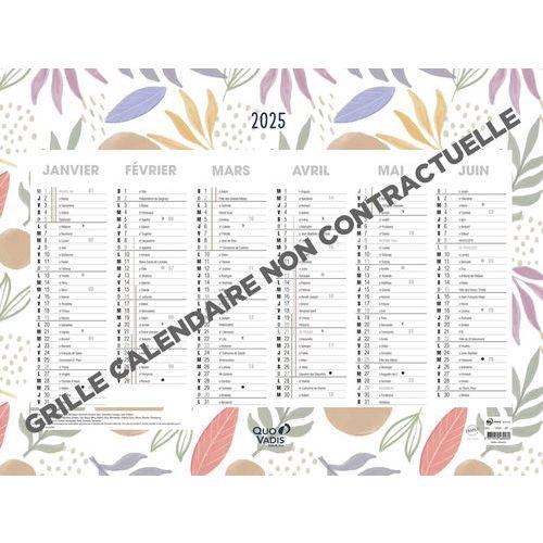 Lot de 10 Calendrier 2025 FANTAISIE 55X40,5 exotique par 10 thumbnail image 1