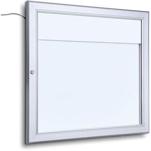 Vitrine verrouillable Led pour 2 menu A4 2 serrures thumbnail image 1