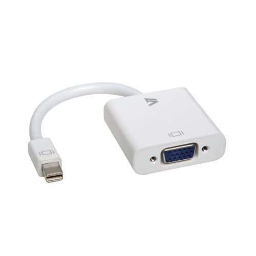 Adaptateur Mini DisplayPort vers VGA / HDMI ou DVI - V7 fullname image