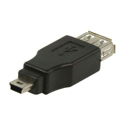 Adaptateur USB A femelle vers Mini USB fullname image