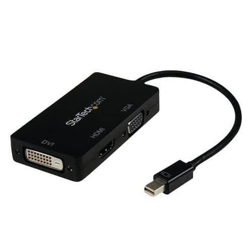 Adaptateur Mini DisplayPort vers VGA / DVI / HDMI StarTech fullname image