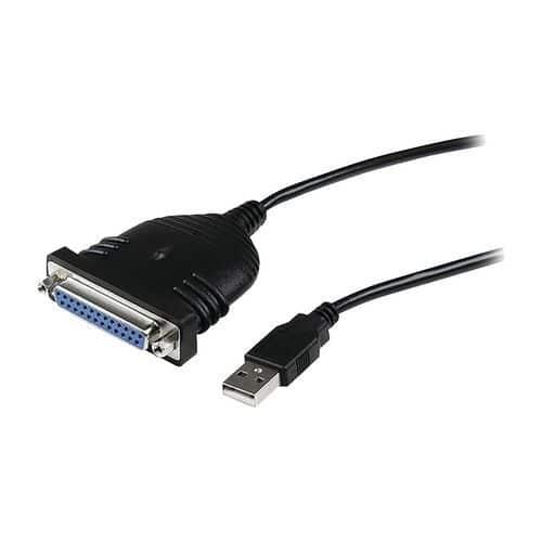 Câble Adaptateur de 1.80m USB vers 1 Port Parallèle DB25 pour Imprimante fullname image