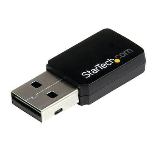 Mini adaptateur USB 2.0 réseau sans fil AC600 WiFi 802.11ac StarTech fullname image