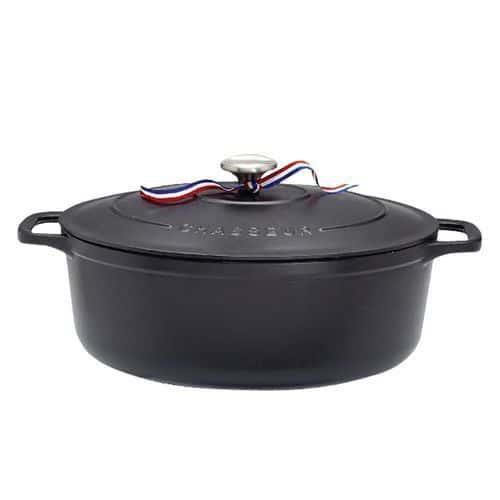 Cocotte en fonte ovale 27 cm Noire - Sublime - CHASSEUR thumbnail image 1