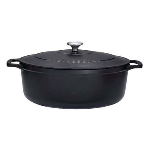 Cocotte en fonte ovale 29 cm Noire - Sublime - CHASSEUR fullname image