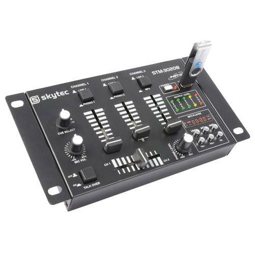 Table de mixage 6 canaux avec USB/MP3 Noire STM-3020B Skytec fullname image