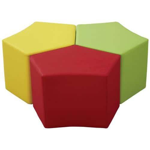 Lot de 3 poufs Arpège coloris panachés - Manutan Expert thumbnail image 1