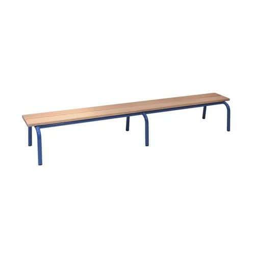 Banc maternelle sans dossier longueur 160 cm - Manutan Expert fullname image