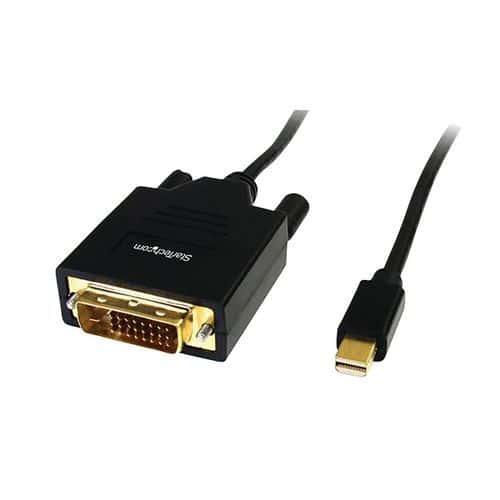 Câble Adaptateur Mini DisplayPort vers DVI de 1.8m-Convertisseur Mini DP fullname image