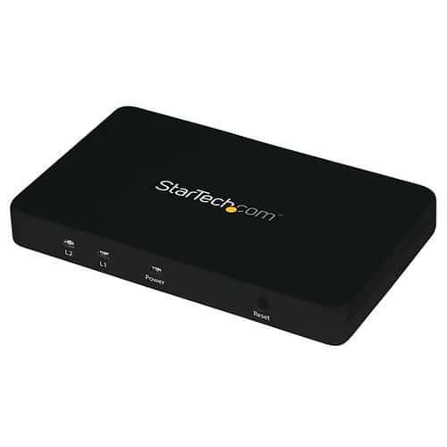 Splitter vidéo HDMI 4K à 2 ports-Répartiteur HDMI 1x2 avec boîtier aluminium fullname image