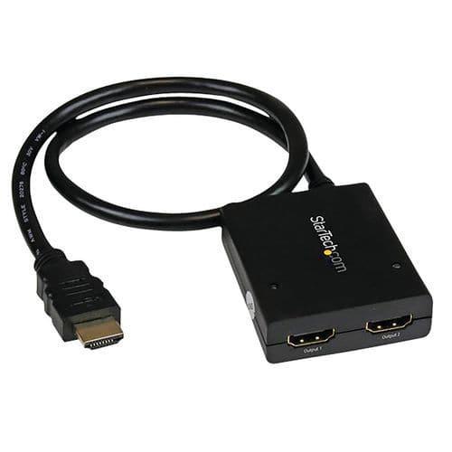 Splitter vidéo HDMI 4Kà2 ports-Répartiteur HDMI 1x2 alimenté USB ou adaptateur fullname image