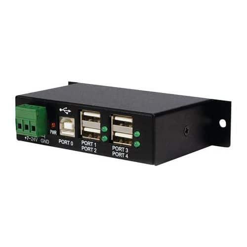 Hub USB industriel robuste 4 ports montable StarTech fullname image