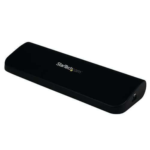 Station d'accueil USB 3.0 universelle double affichage  portable-HDMI DVI/VGA fullname image