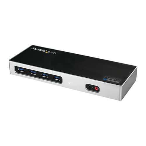 Station d'accueil PC double affichage 4K-Double HDMI,double DP HDMI et DP 60 Hz fullname image