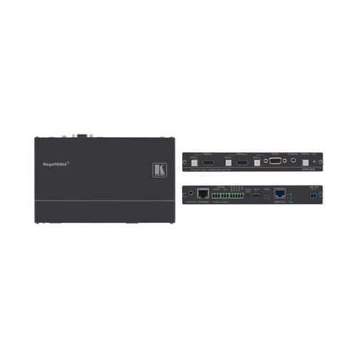 Sélecteur automatique 2 HDMI 1 VGA Ethernet, RS-232 et audio HDBaseT fullname image