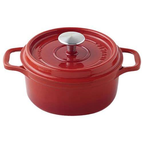 Cocotte en fonte ronde 26 cm -INVICTA- Rubis fullname image