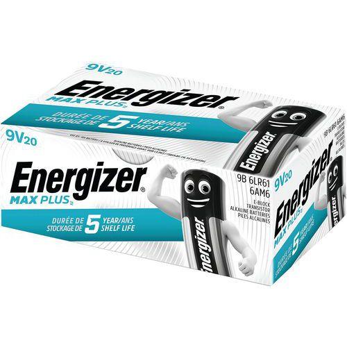 Pile alcaline Max Plus - 9V - Lot de 20 - Energizer fullname image