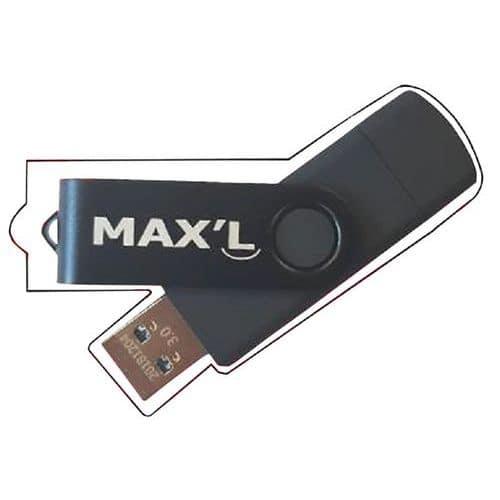 Clé USB Duals USB + micro USB 3.0 OTG - Max'L fullname image