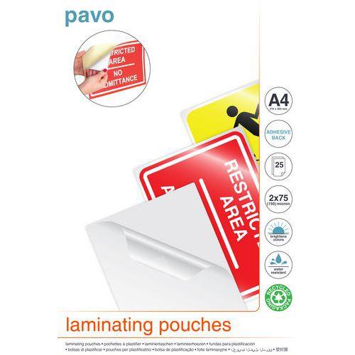 Pochette de plastification A4 75 microns - Pavo fullname image