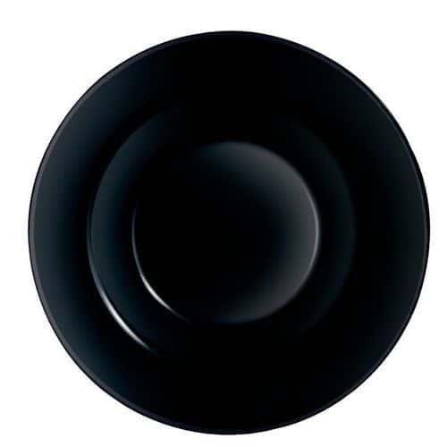 Assiette à pâtes en verre sodocalcique ø28,5 cm noir-Black-Arcoroc thumbnail image 1