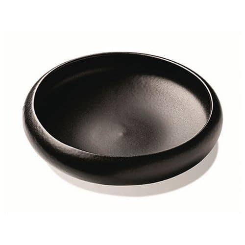 Mini assiette creuse en grès ø16 cm 45cl noir-Black Stone thumbnail image 1