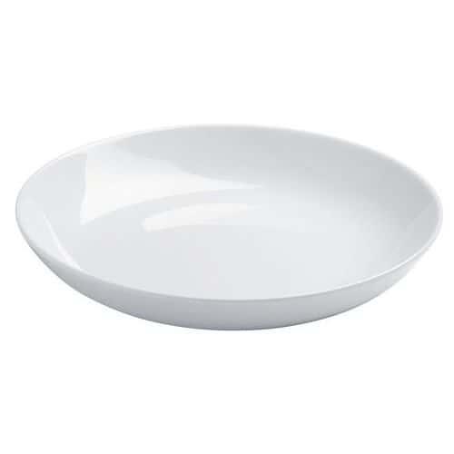 Assiette creuse en porcelaine ø20 cm blanc-Eloa thumbnail image 1