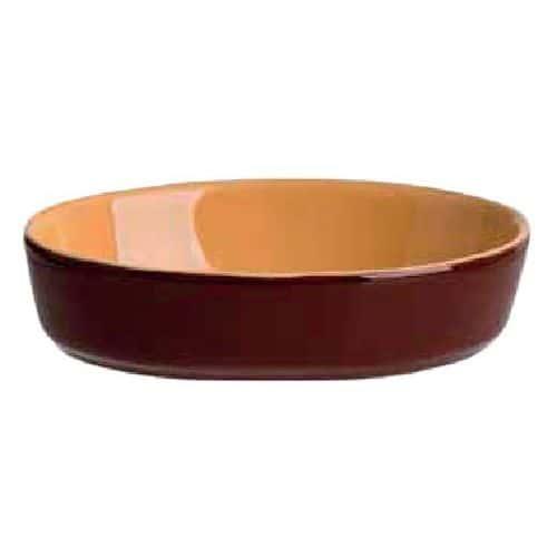 Coupelle en porcelaine 150cl marron-Plat Sabot -Terroir thumbnail image 1