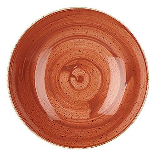 Assiette creuse en porcelaine ø24,8 cm terracota-Stonecast-Churchill thumbnail image 1