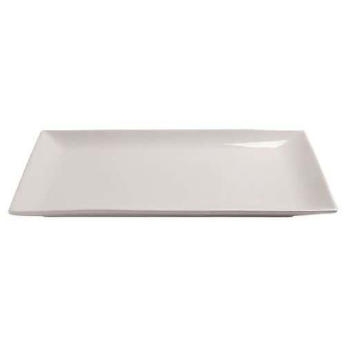 Assiette rectangulaire plate en porcelaine-Clelia fullname image