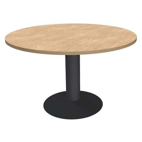 Table réunion ronde Lounge Ø 100 cm pied central Simmob fullname image