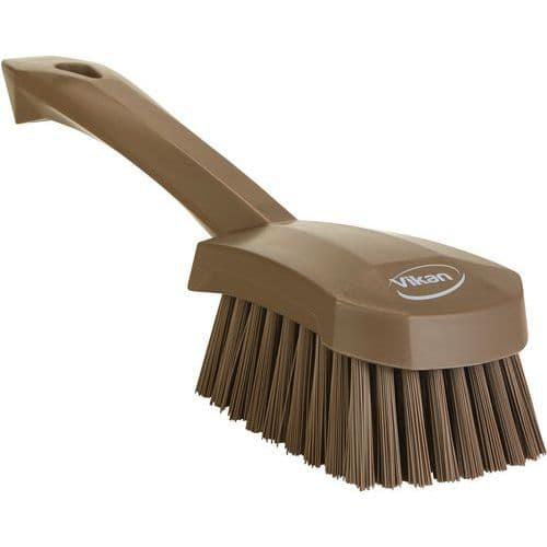 Lot de 10 Brosse à main, manche court, 270 mm, Dur, Marron thumbnail image 1