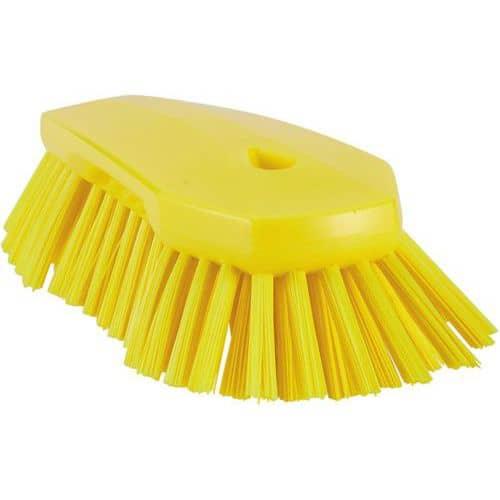 Lot de 10 Brosse papillon à main XL, 240 mm, Très dur, Jaune thumbnail image 1